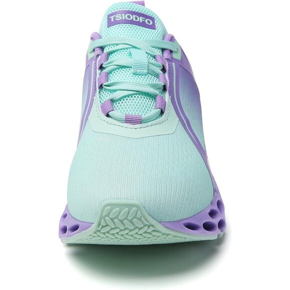 Women's Lake Blue Purple Running Walking Tennis Blade Athletic Sneakers Shoes - Picture 5 of 6
